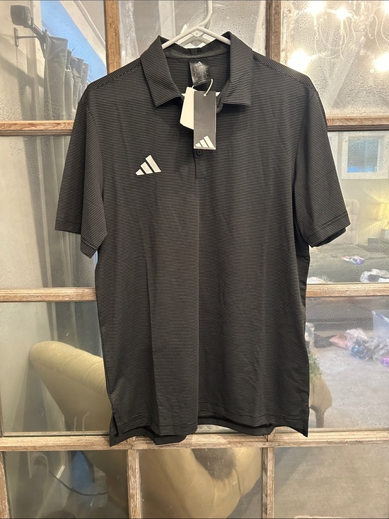 adidas Other - adidas Men’s Black Thin-Striped Polo M